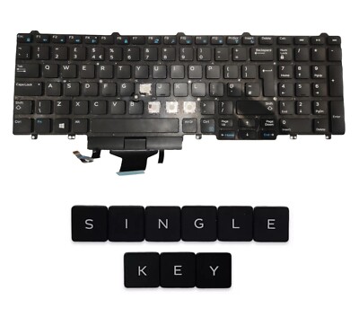 Einzeltaste für Dell Latitude E5550 UK Tastatur - 1 Taste + Scharniere