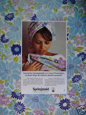 WERBUNG 1973 SPRINGMAID TOILETTENWÄSCHE BAUMWOLLE AUS AMERIKA - ADVERTISING