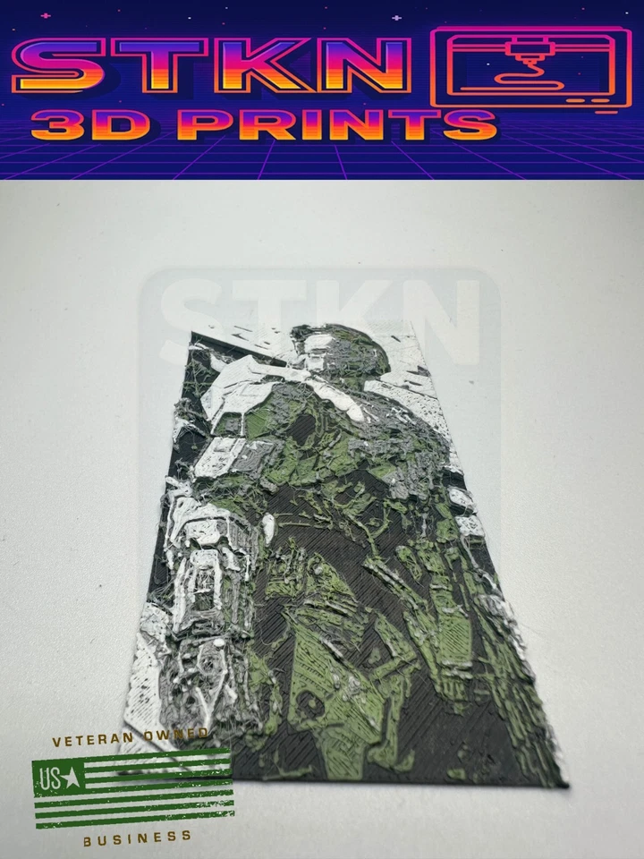 💥 HALO - Master Chief 🔫 - Large Decal Case Mod Magnet 🔫 - Image 2 of 4