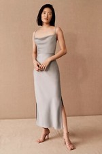 Anthropologie BHLDN Sachin & Babi Cali Satin Charmeuse Midi Slip Dress Size 2