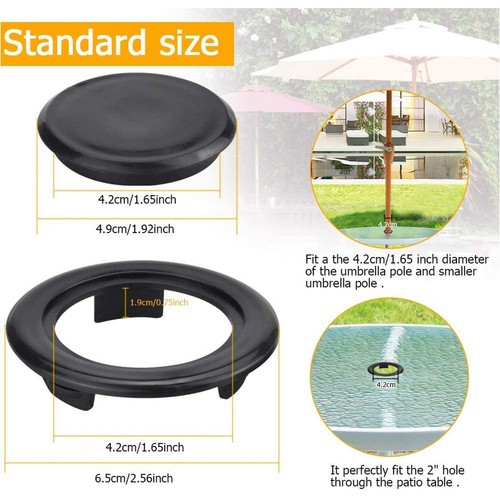 Outdoor Table Parasol Umbrella Hole Plug Set Garden Patio Accessory in 3 New W5 - Picture 5 of 13