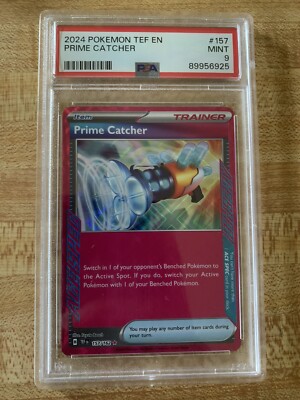 Prime Catcher 157/162 Ultra Rare ACE SPEC Pokemon TCG: Temporal Forces PSA  9