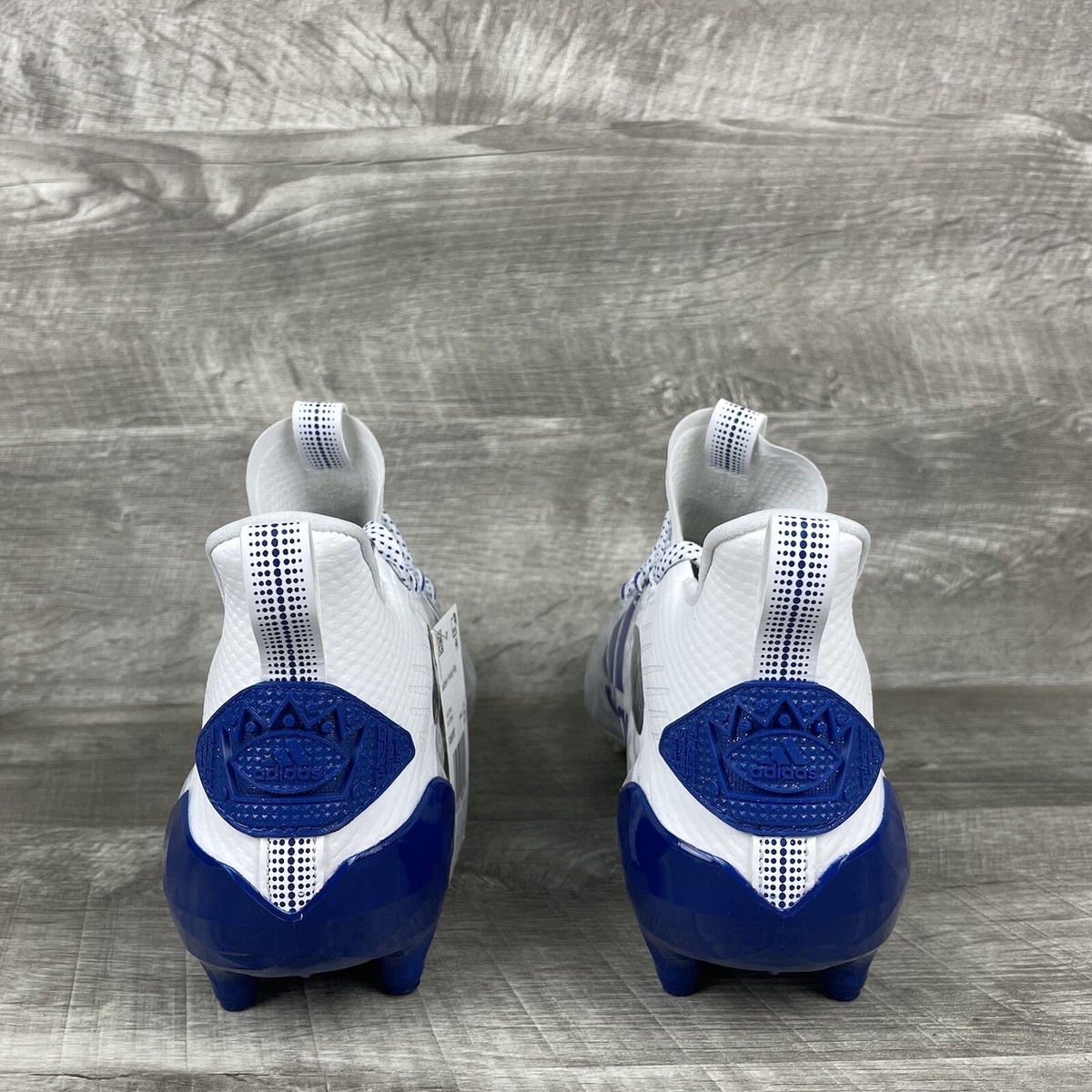 Adidas Adizero Reign Young King Football Cleat Blue White Floral Size 12 FU6707 Adidas Adizero Reign Young King Football Cleats FU6707  main image 2
