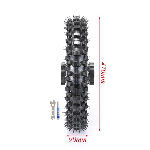 Conjunto de llanta de tubo de neumático de rueda de 12" 14" 17" 16" freno de disco de tambor 12 mm 15 mm CRF SSR - Imagen 9 de 43