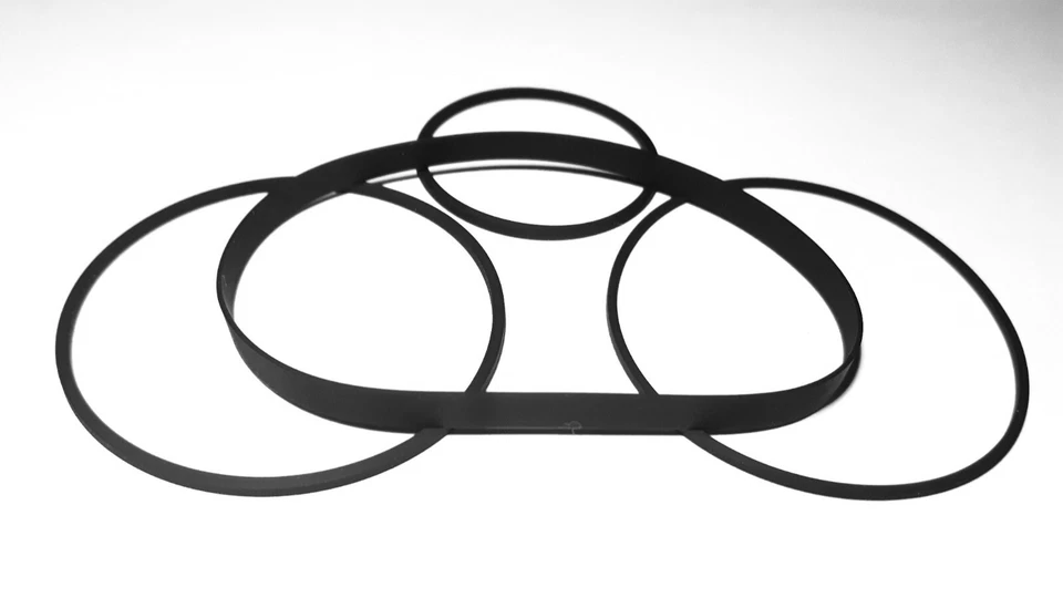 SANSUI D-300M SET 4 CINGHIE EUROPEE REGISTRATORE CASSETTE SUPREME QUALITY D300M