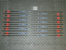 12 New, Carbon Storm 400 Spine Arrows- 7.5 GPI - Cut & Insert Av- Easton/Beman
