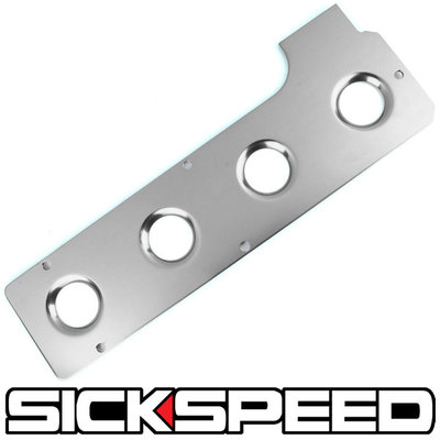 POLISHED ALUMINUM MOTOR SPARK PLUG ENGINE VALVE COVER 4G63 