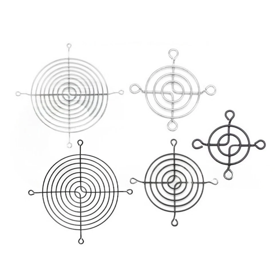 4-12cm Metal Fan Finger Grill Guard PC Case Cooling Fan Heat Sink Protection Net - Image 3 of 4