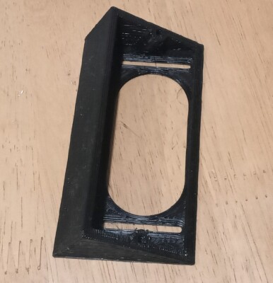 3D Schwarz Pla Gedruckt 30* Winkel Halterung Ring Kabel Video Türklingel Ecksicht