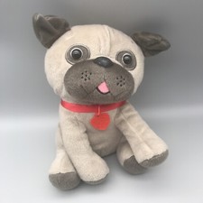Pug Dog Hallmark Stuffed Plush Toy Animal 8" Tall 2018 puppy red heart Valentine