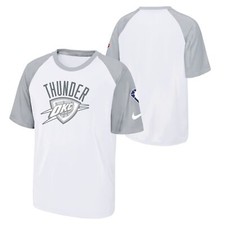 Nike Oklahoma City Thunder 76ers NBA Boys Youth (8-20) Pregame T-Shirt, White