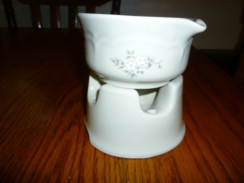 Pfaltzgraff "HEIRLOOM" 2 Piece Butter Warmer .. Nice Piece .. Hard to Find...