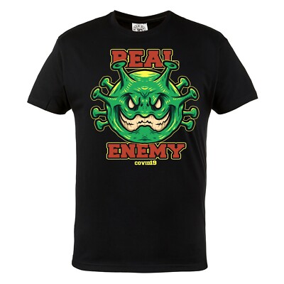 HERREN T-SHIRT MIT AUFDRUCK FÜR DEN PATIENT VIRUS QUARANTÄNE IMPFUNG ERKRANKUNG