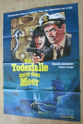 Filmplakt : Die Todesfalle unter dem Meer ( David Janssen , Hope Lange )