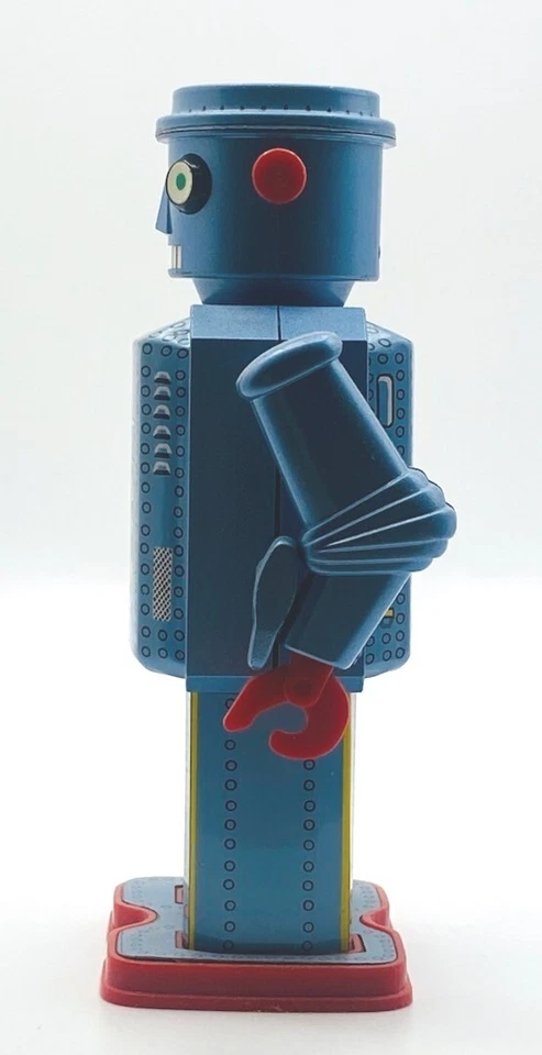 Vintage Tin Toy 6" Non Stop Wind Up Robot Japan, Masudaya Corp '97 COA, ALL Mint - Image 4 of 4