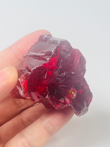 Red Energetic Phet Phaya nak Crystal stone Spiritual Journey Heal reiki amulet - Picture 6 of 18