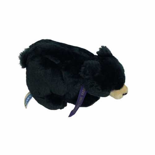 Yellowstone Park Souvenir Dakin Stuffed Plush Black Teddy Bear Vintage 1975 - Picture 2 of 10