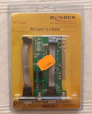DeLOCK PCI Express card 2 x serial, Schnittstellenkarte/Adapter, NEU und OVP 