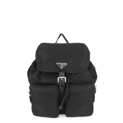 PRADA ReNylon Backpack Nylon Black 1BZ005