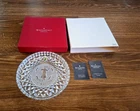 NIB Waterford Crystal 12 Days of Christmas Plate - 1995 - 12 Drummers Drumming!