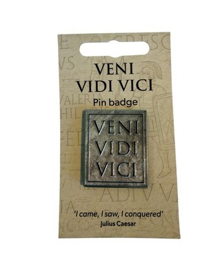 Julius Caesar Vini Vidi Vici (Ich kam, ich sah, ich eroberte) Emaillierte Pin Anstecker