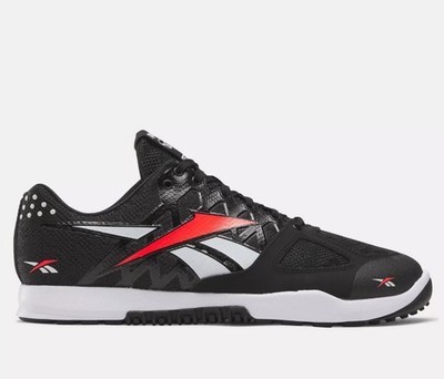 REEBOK Men s NANO 2.0, Size 10.5, White/Black/Cherry (100208514) NIB!