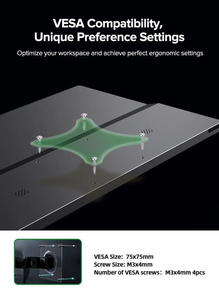 EVICIV 15,6 Zoll Portable Monitor Touchscreen FHD Tragbarer Monitore 1920*1080 A - Bild 4 von 4