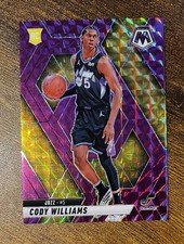 2024-25 Mosaic Purple Prizm - Cody Williams RC /99 #207 Utah Jazz