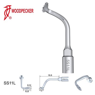Woodpecker Dental Perio Bone Surgery Tips SS11L for Surgic Smart & Satelec