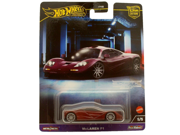 Hot Wheels Premium 1:64 Mclaren F1 Exotic Envy 5/5 HKC77 *Neu & Ovp*-image
