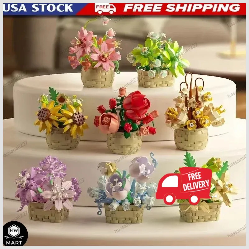 LEGO Icons Orchid Artificial Plant, Building Set with Flowers, Home Decor Gift
