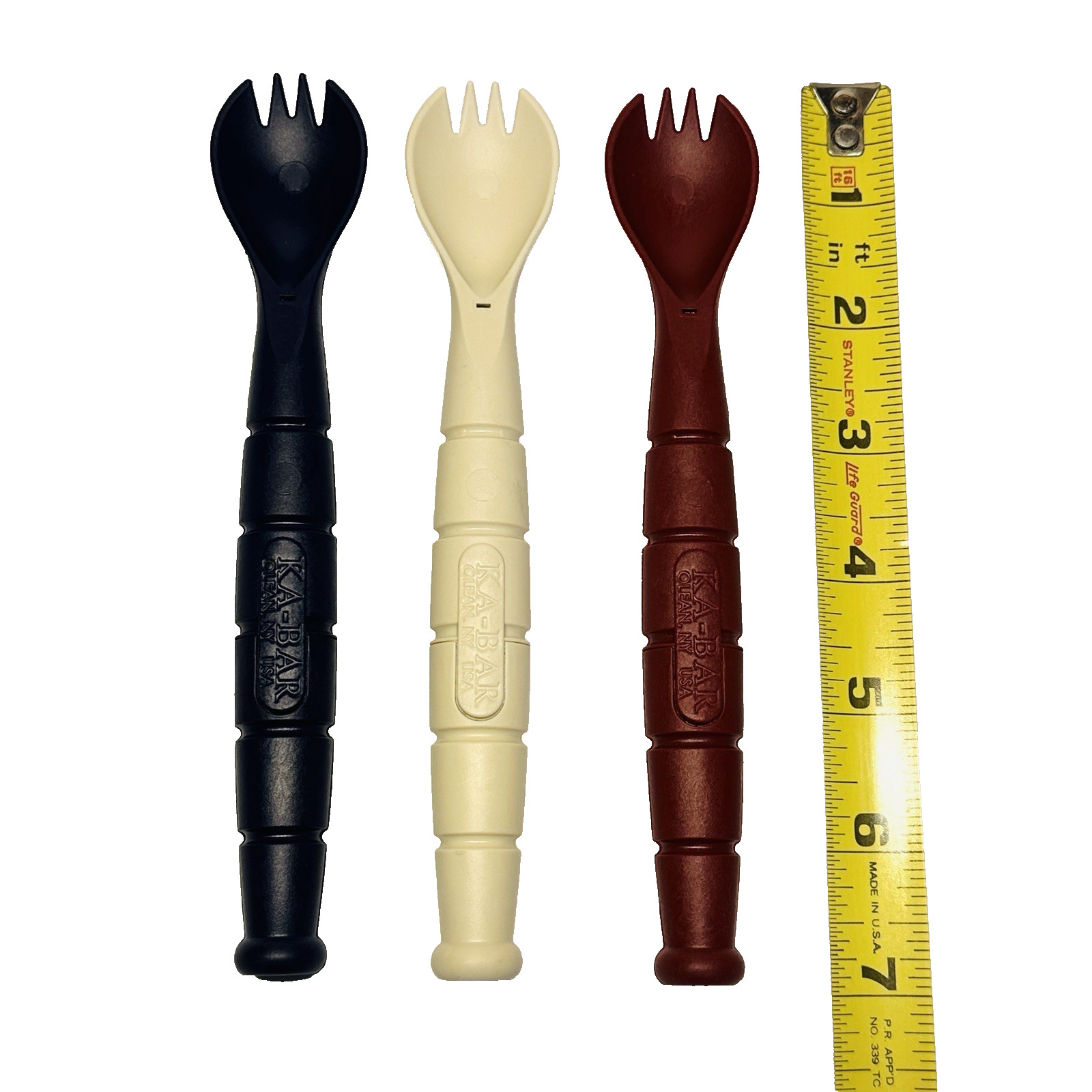 Ka-Bar Spork (Fork/Spoon) Knife Camping Tactical Utensils 3 Pack 9909 USA