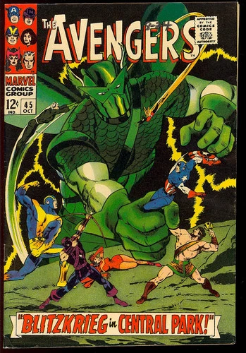 Avengers #45 High Grade Silver Age Superhero Vintage Marvel Comic 1967 VF-