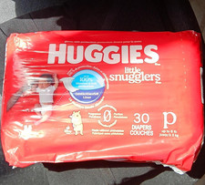 Huggies Little Snugglers Preemie Diapers Size P Up to 6 lb, 30 Count White