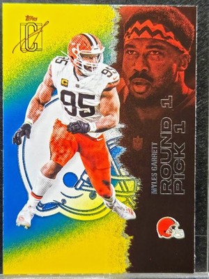 Myles Garrett 2025 Topps Signature Class #14 Blue & Yellow Cleveland Browns