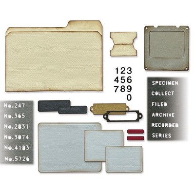 Sizzix Tim Holtz Thinlits Die Set Specimen 54pcs