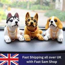 Puppy Dog Toy Swing Head Shiba Husky Nodding Moving Bobble Car Home Decor Gift
