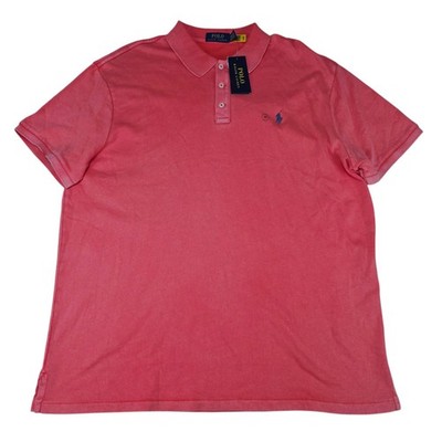 Polo Ralph Lauren Men's 2XL Pink Classic Fit Knit Polo Shirt NWT