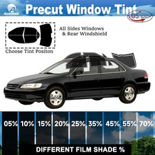 Precut All Sides Window Film Any Tint Shade For Honda Accord Sedan 1998-2002 Precut All Sides Window Film Any Tint Shade For Honda Accord Sedan 1998-2002
