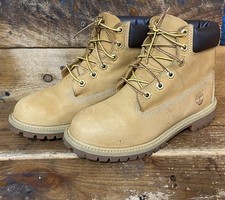 Timberland Youth Boys Size 5 M 6  inch Premium Waterproof Wheat 12909 Boots