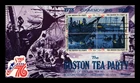 DR JIM STAMPS US COVER BOSTON TEA PARTY BICENTENNIAL FDC SETENANT FLEETWOOD