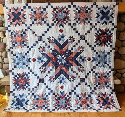 Quilt Kit - Star Spangled - Stitches and Stripes Collection - 18+ yards