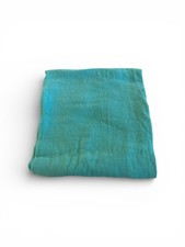 Swaddle Me Summer Baby Blanket Teal Blue Muslin Cotton