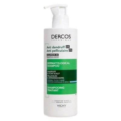 Vichy Dercos DS Anti Dandruff Shampoo Dry & Itchy Scalp- Advanced Action(390ml)