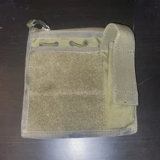 MOLLE Admin Pouch with Map Sleeve Flashlight Holder Chest Pouch - OD Green