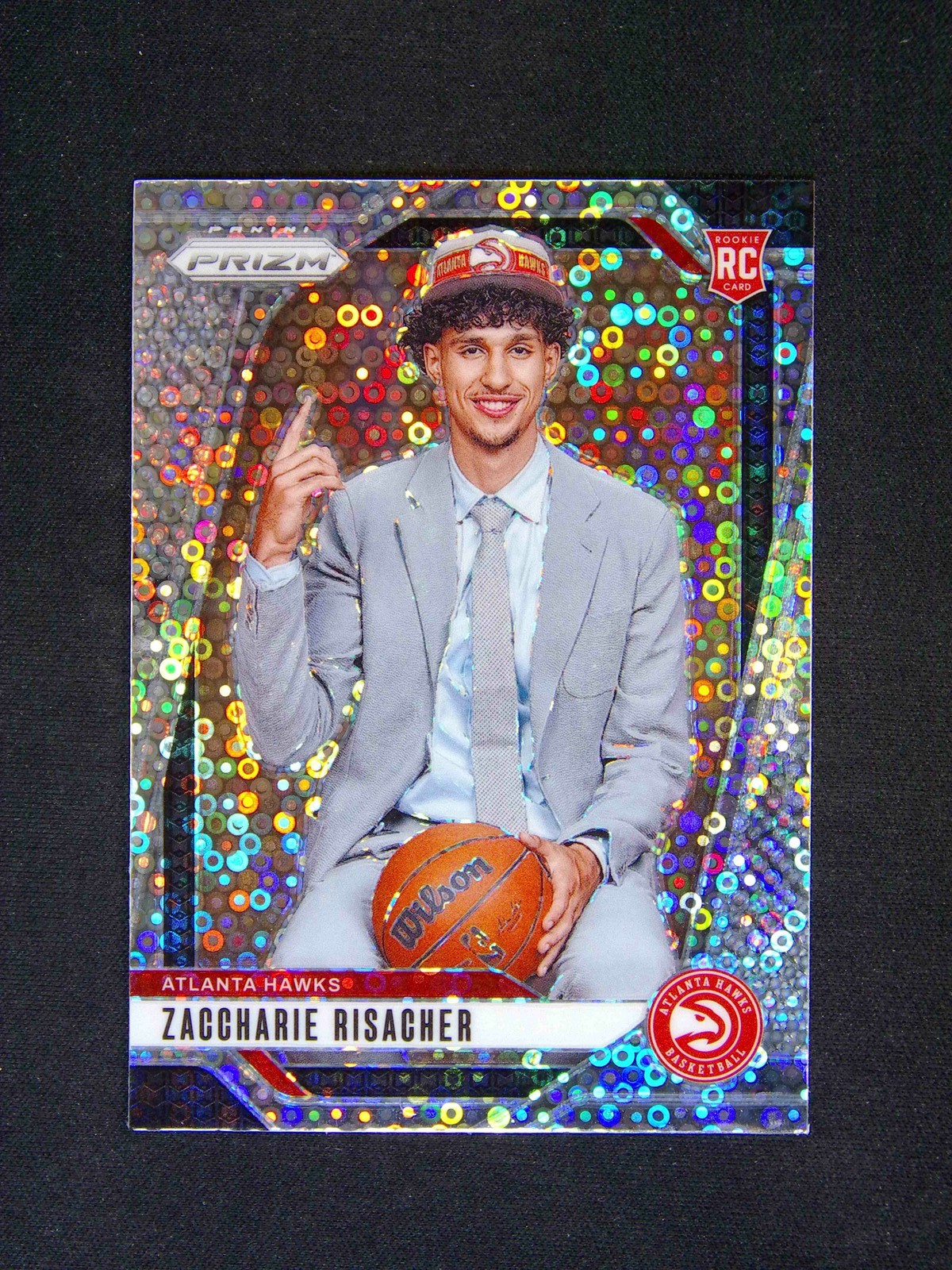 2024-25 Panini Prizm Zaccharie Risacher #265 RC Rookie Fast Break Variation