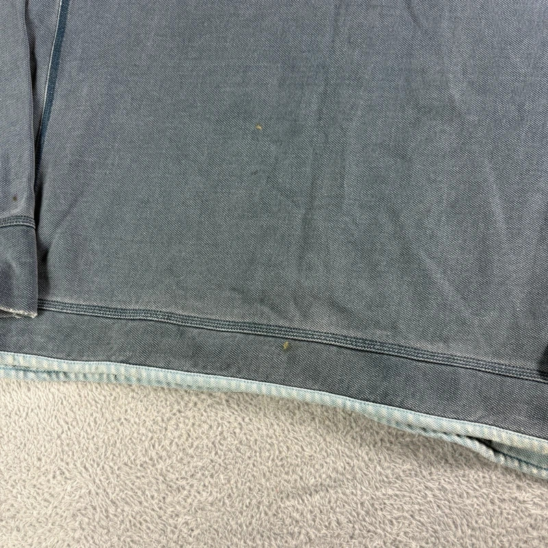 Vintage Fat Face Originals Heavyweight Quarter Zip Sweatshirt Blue Large image 4