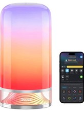 Govee RGBIC Smart Table Lamp 2, Touch Bedside Small Table Lamp Work with Matter,