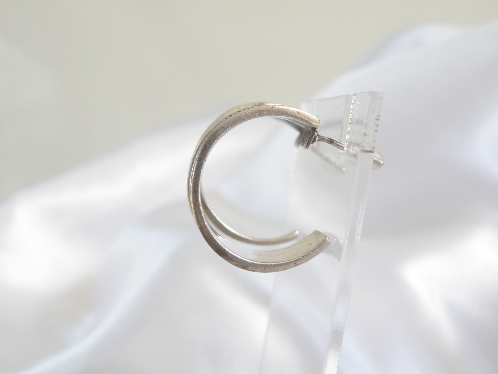 Vintage Solid Sterling Silver 925 Unique Weave Ho… - image 7