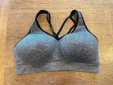 PINK Victoria's Secret Gray Marl X-LARGE Seamless Air Medium-Support Sports Bra